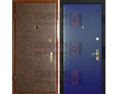 Металлическая дверь Винилискожа (с двух сторон) -17